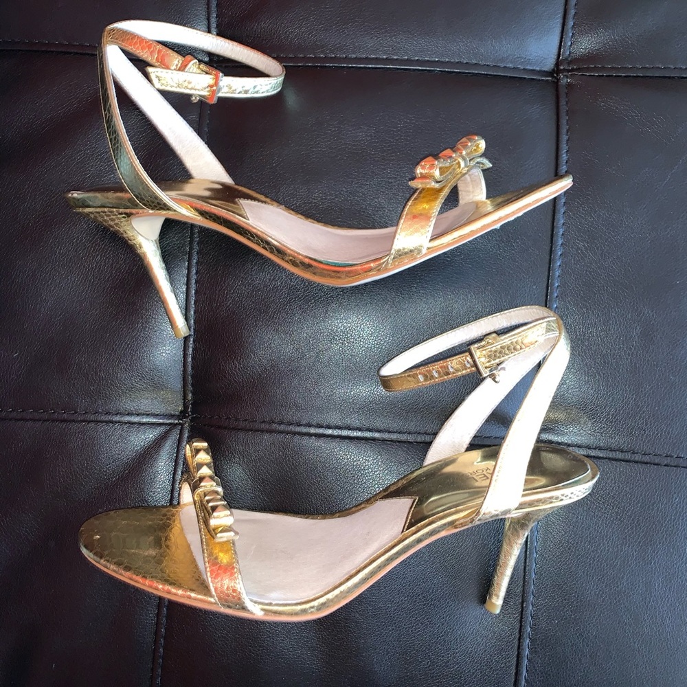 Gold Michael Kors heels